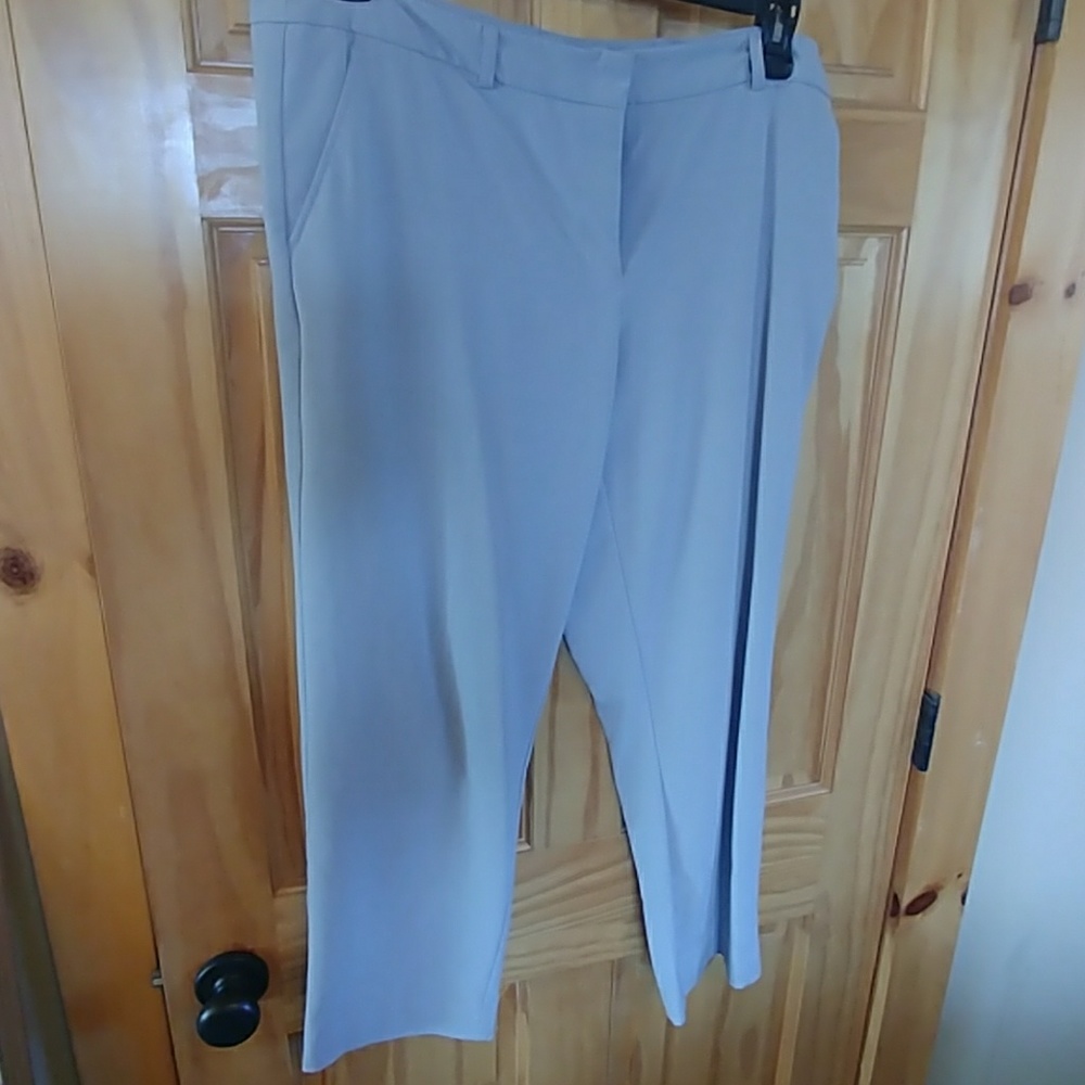 Gray ankle dress pants